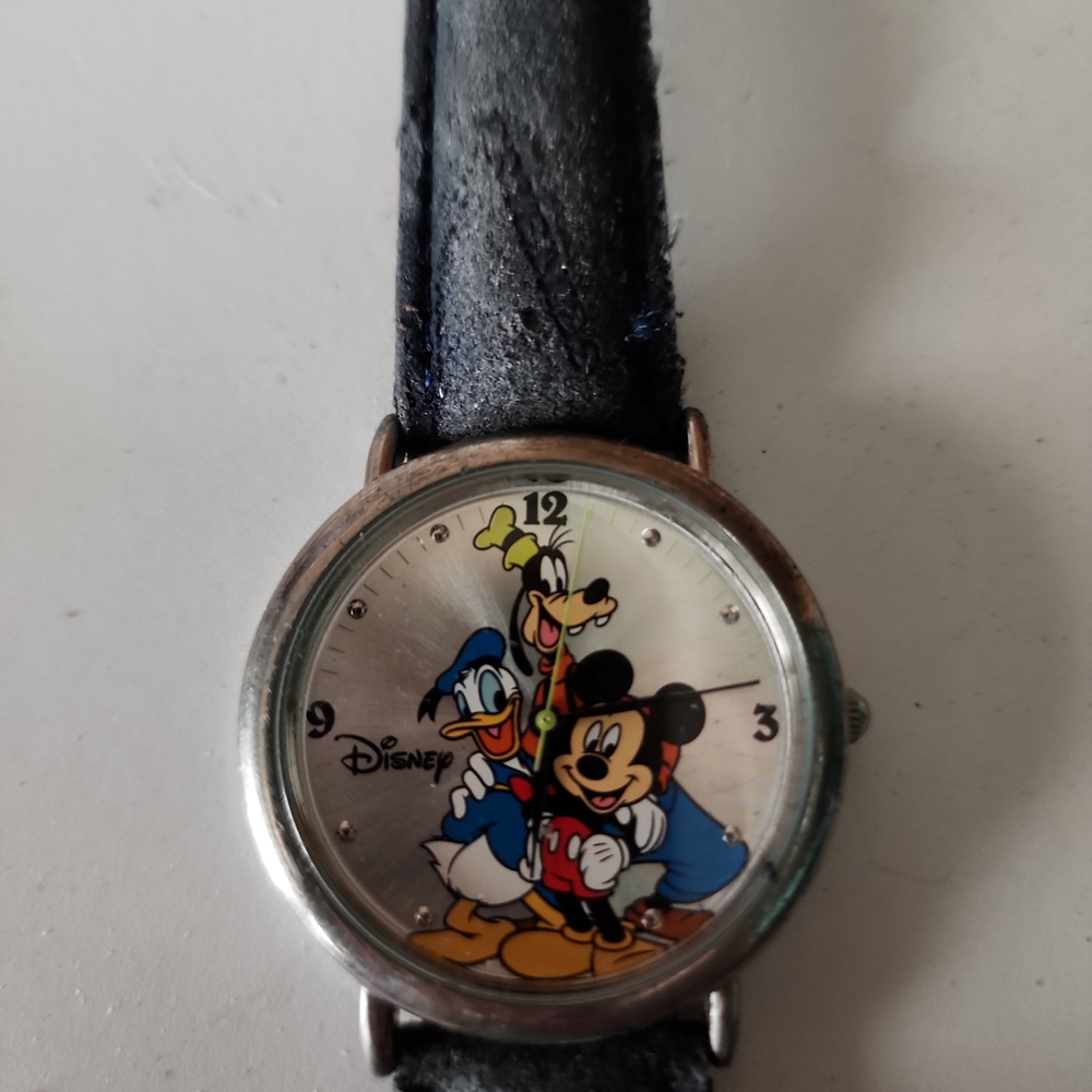 Disney Commerative Character Watch with Navy Blue band.